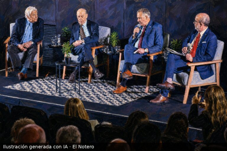 Ilustración: Orsi, Sanguinetti y Lacalle Herrera participaron en un conversatorio por el aniversario de Búsqueda