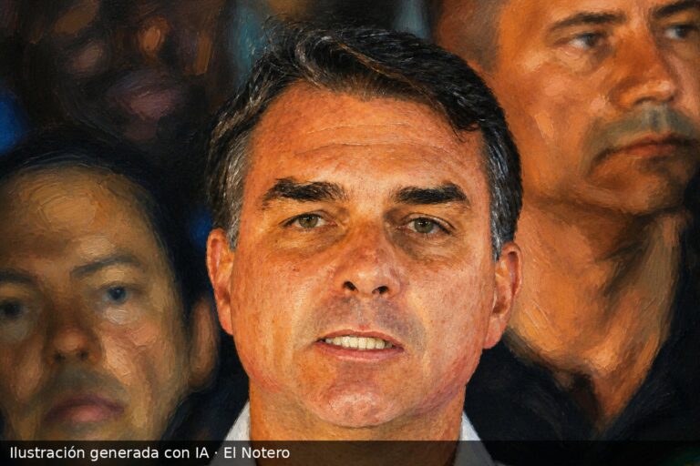 Ilustración: Flávio Bolsonaro difundió una carta con denuncias sin pruebas tras salir de Brasil